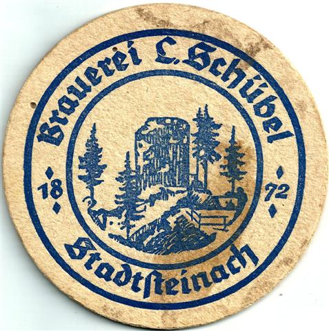 stadtsteinach ku-by schbel rund 1a (215-brauerei l schbel-blau)
